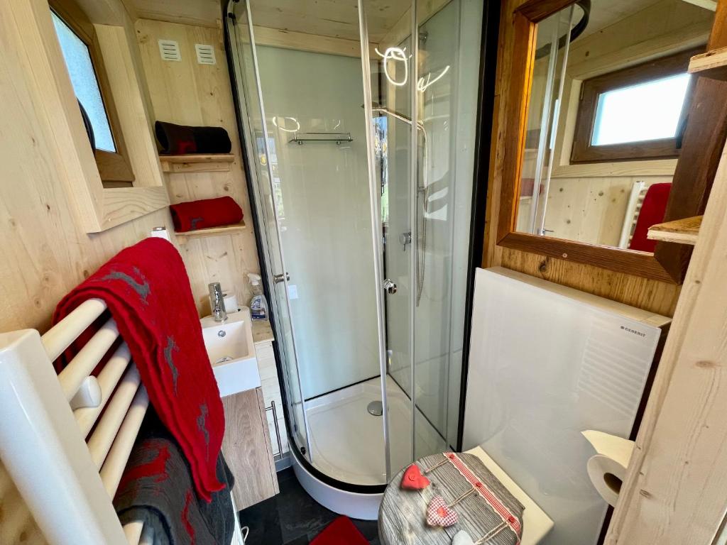 Kopalnica v nastanitvi Tiny House Singer - contactless check-in - Sauna