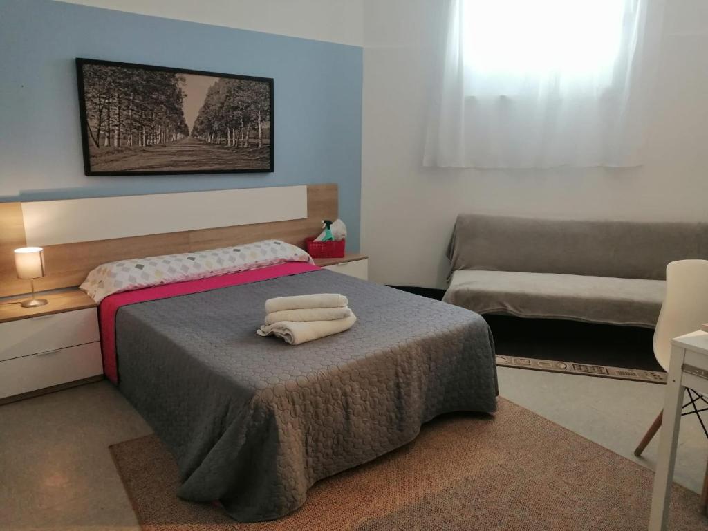 Кровать или кровати в номере Good morning RH Santander - Hostel