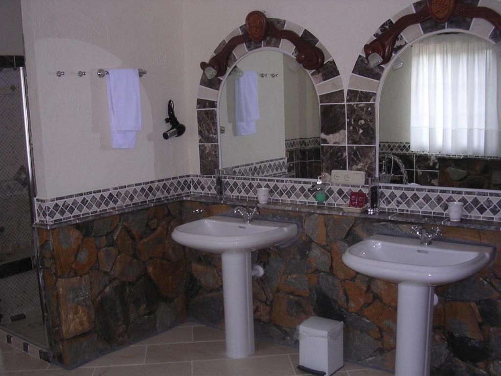 Koupelna v ubytování Hotel Villa Lehmi