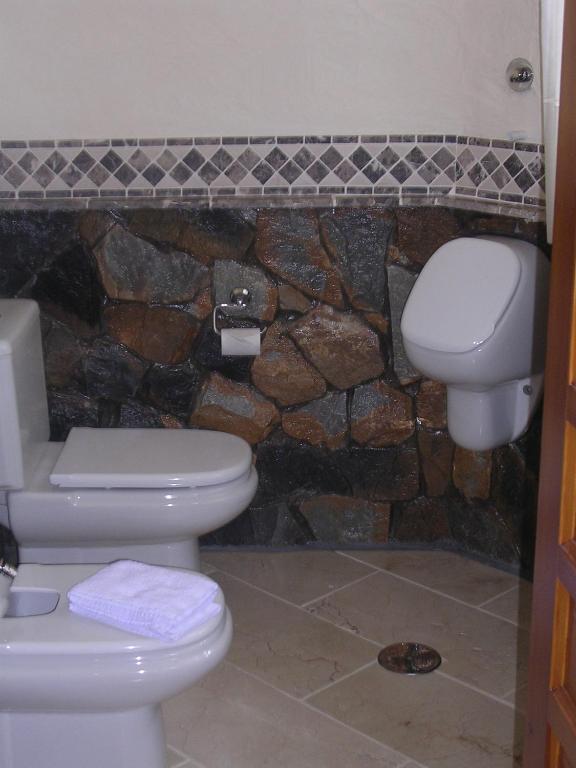 Koupelna v ubytování Hotel Villa Lehmi