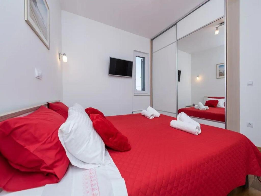 Postel nebo postele na pokoji v ubytování House Ruza