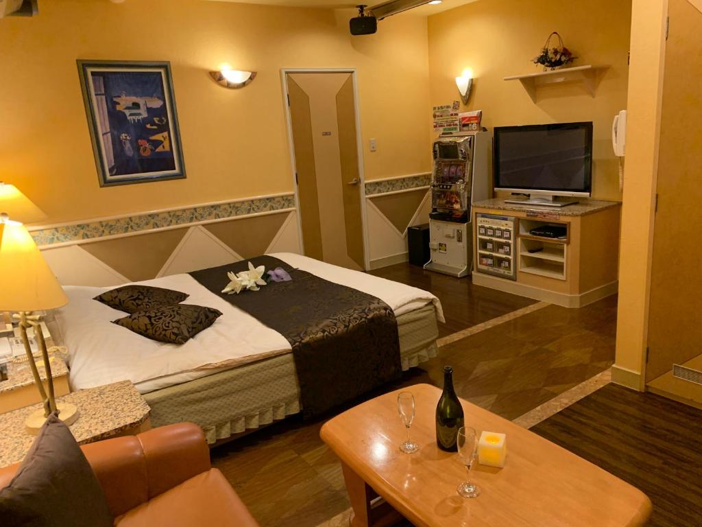 TV a/nebo společenská místnost v ubytování Hotel Chocola Gose (Adult Only)