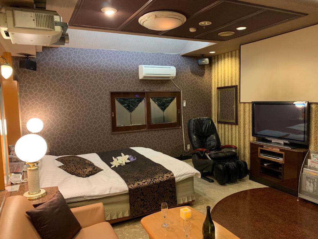 TV a/nebo společenská místnost v ubytování Hotel Chocola Gose (Adult Only)