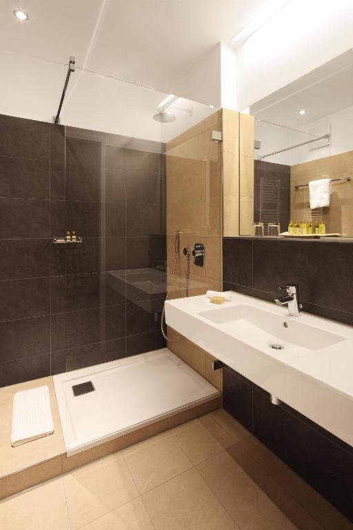 Koupelna v ubytování Hotel Otterbach