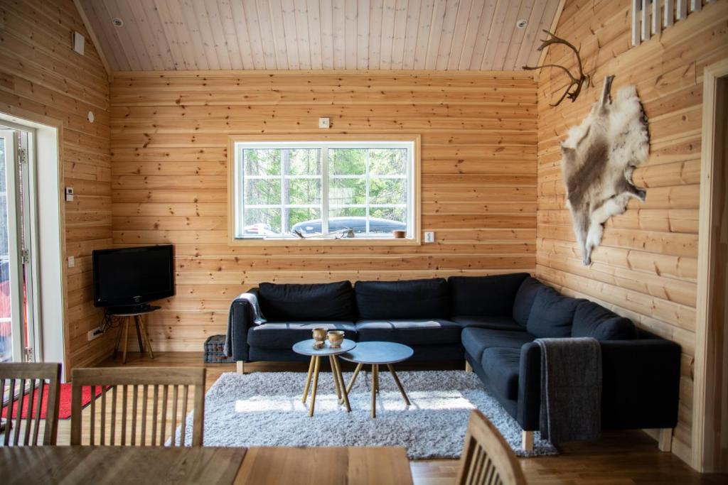 Posezení v ubytování Kåvanstugan Funäsdalen