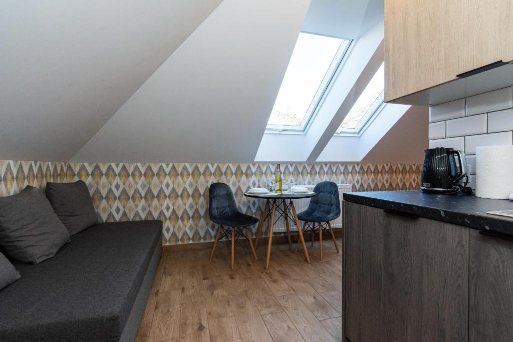 Kuchyňa alebo kuchynka v ubytovaní Apartamenty Jantar