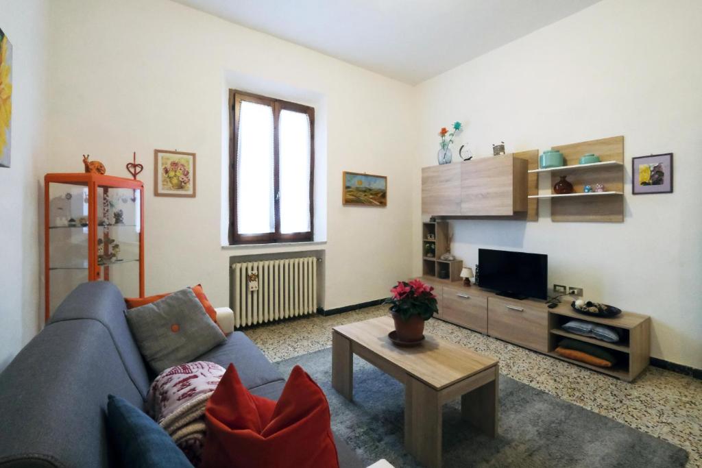TV a/nebo společenská místnost v ubytování Passaggio in Val d' Orcia