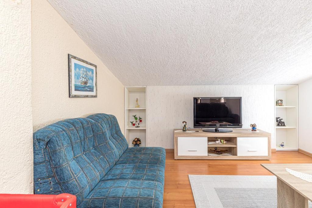 TV a/nebo společenská místnost v ubytování Apartment Slavko Cancini