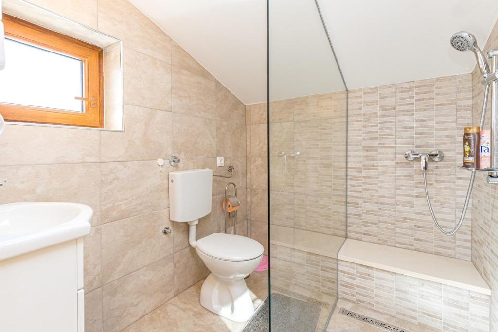 Koupelna v ubytování Apartment Slavko Cancini