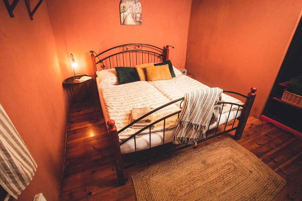Postel nebo postele na pokoji v ubytování Pension Cert a Kaca
