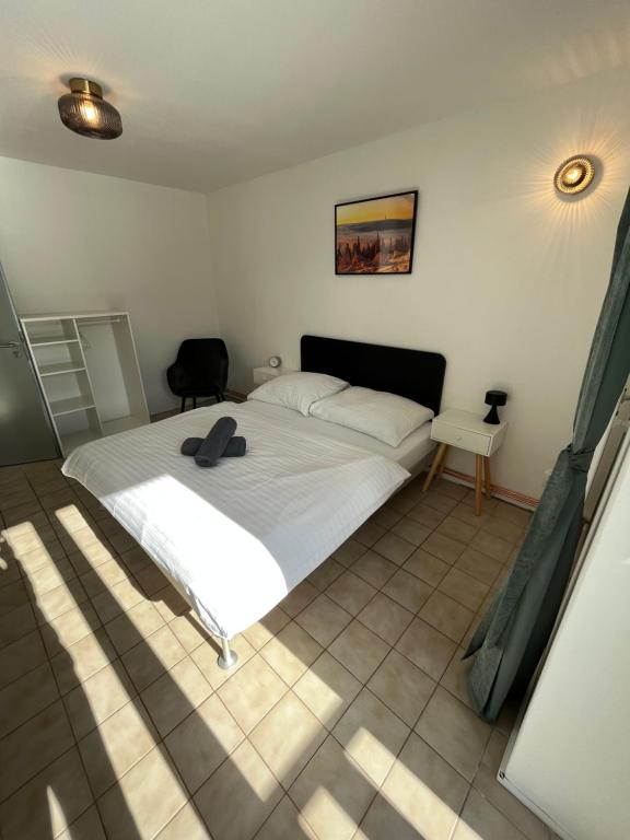 Postel nebo postele na pokoji v ubytování Horský penzion a bistro Čepice