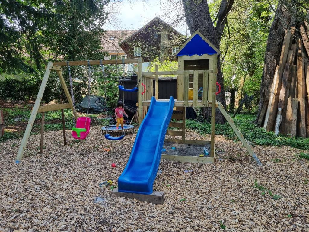 Herní místnost nebo prostor pro děti v ubytování Bio Hof Moosburg am See mit Sauna