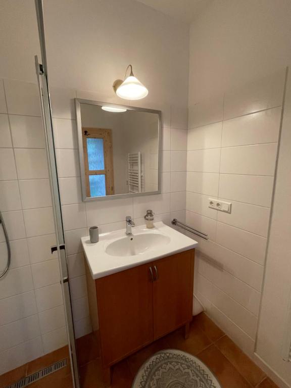 Koupelna v ubytování Gartenapartment Storchenblick