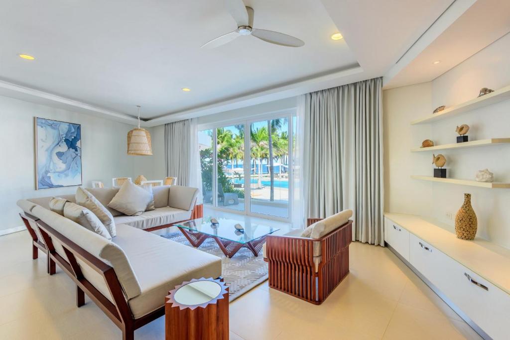 Posezení v ubytování Aqua Boracay