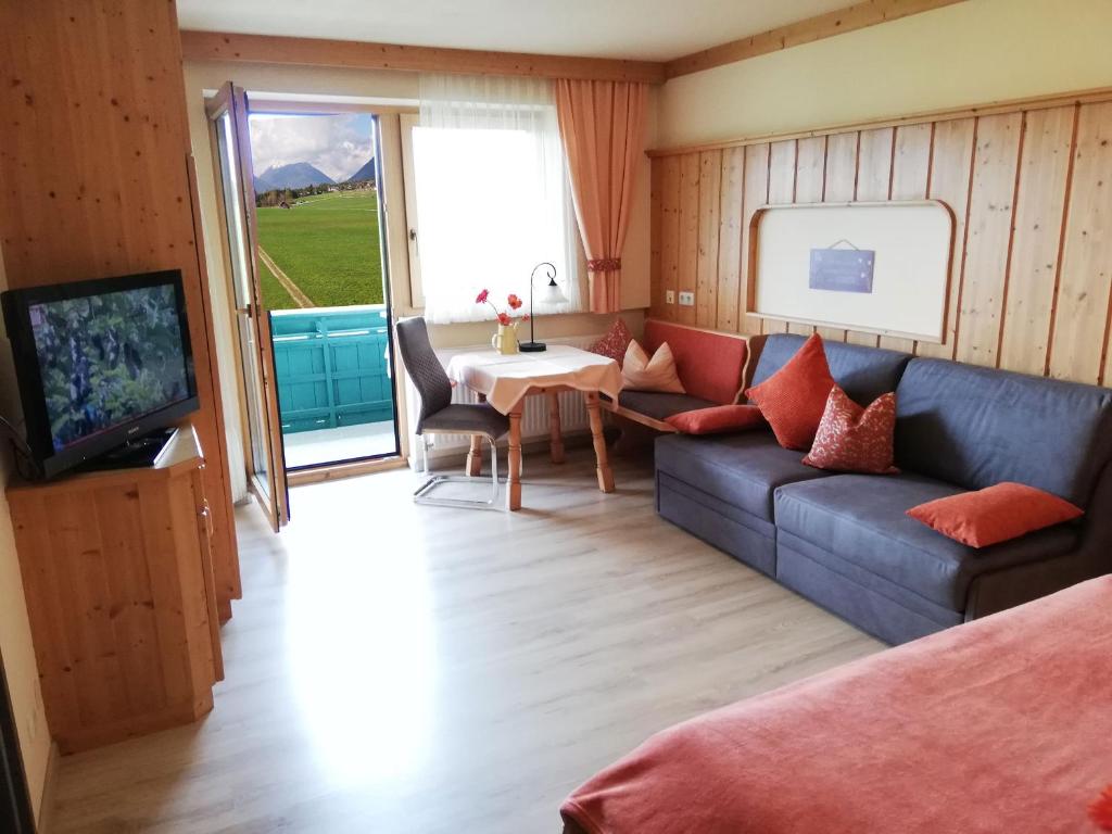 Posezení v ubytování Adlerhof am Sonnenplateau