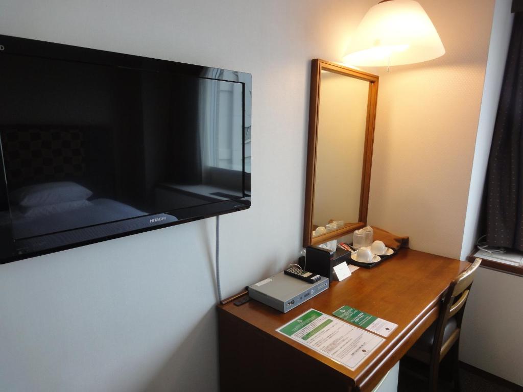 TV a/nebo společenská místnost v ubytování Mito Keisei Hotel