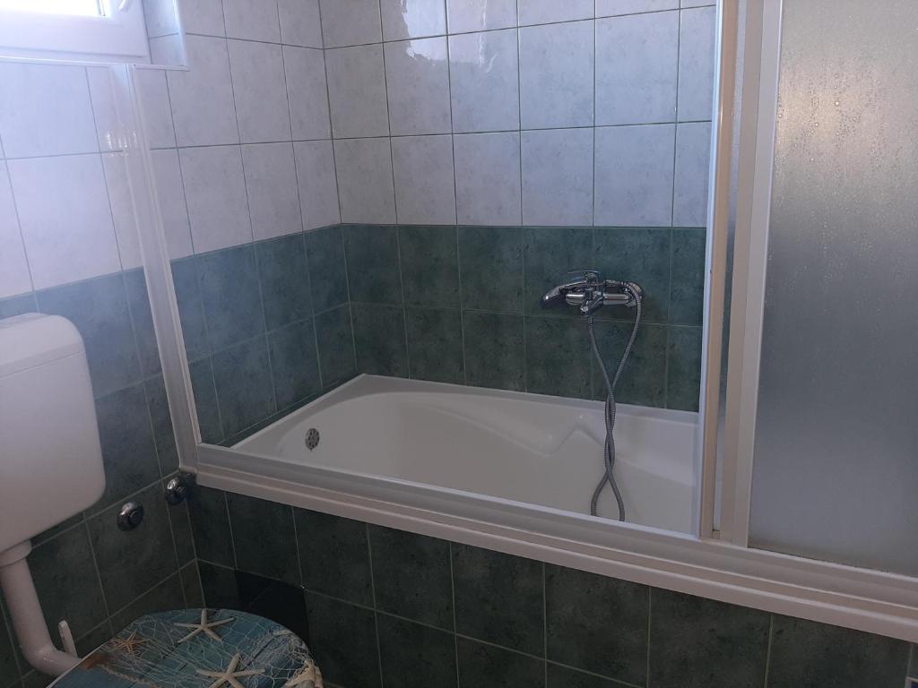 Koupelna v ubytování Apartmani Leon