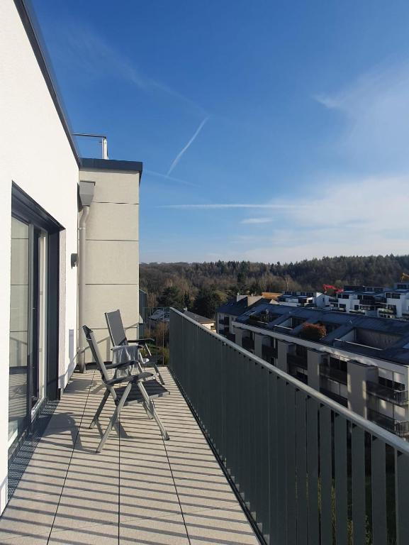 Balkón nebo terasa v ubytování Strassen - 2 bed designer flat