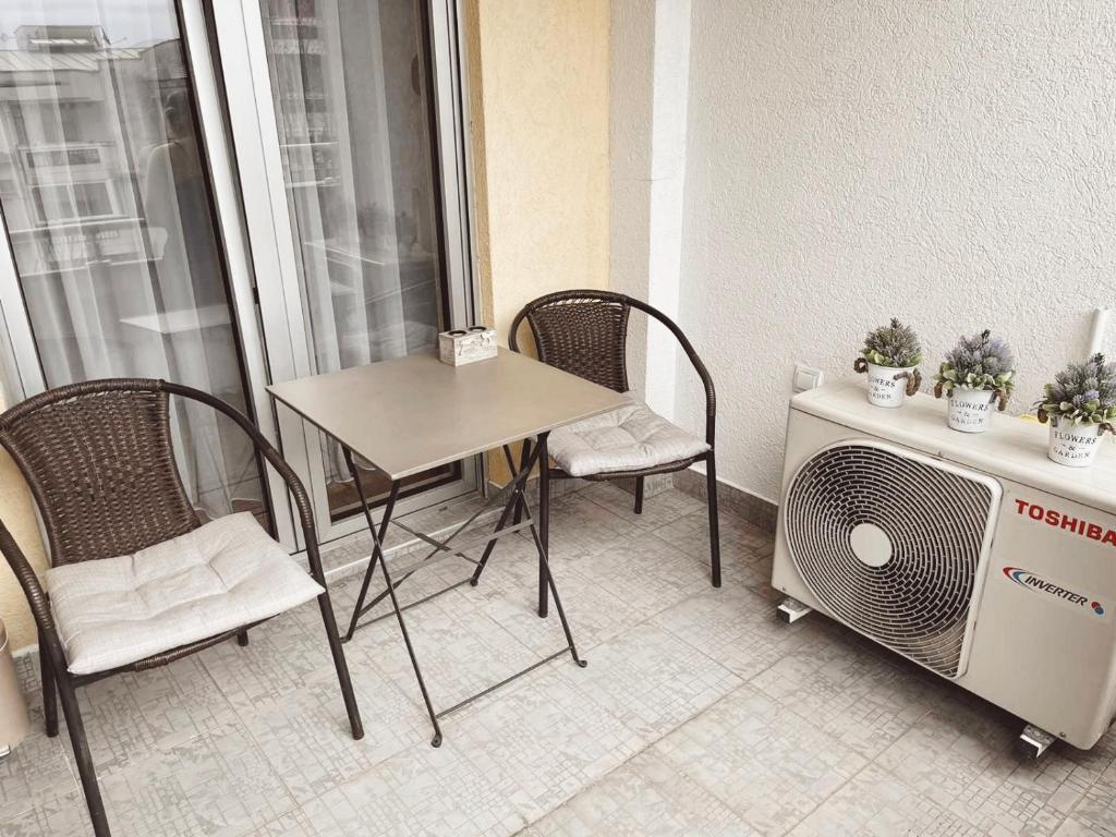 Kuchyň nebo kuchyňský kout v ubytování Aurora Apartment