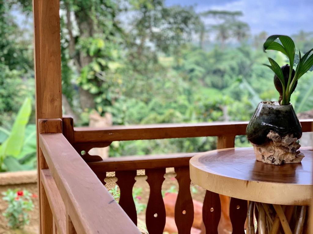 Balcone o terrazza di Aix Cottage Ubud