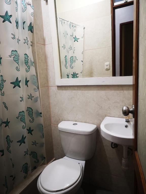 Koupelna v ubytování Casa Amarello