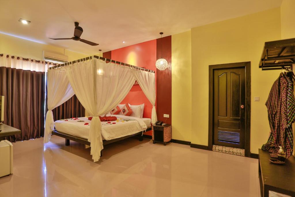 Home Indochine D'angkor Hotel - Deluxe King Room Con Balcone - Ritiro Gratuito