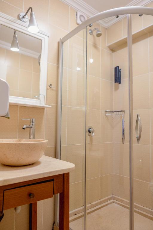 Koupelna v ubytování Agora Guesthouse