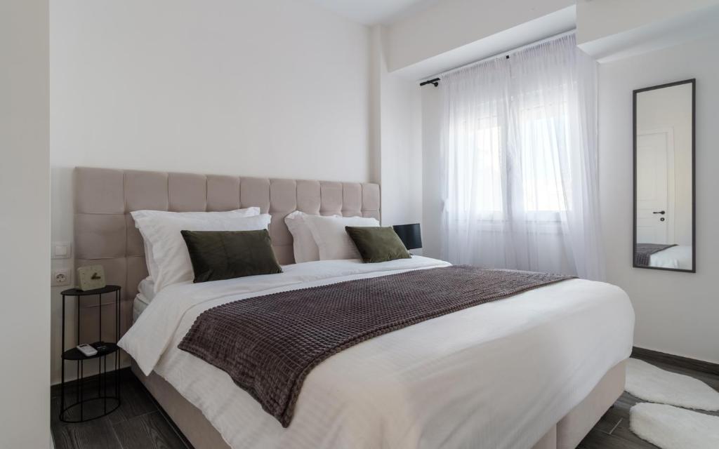 Postel nebo postele na pokoji v ubytování Home is