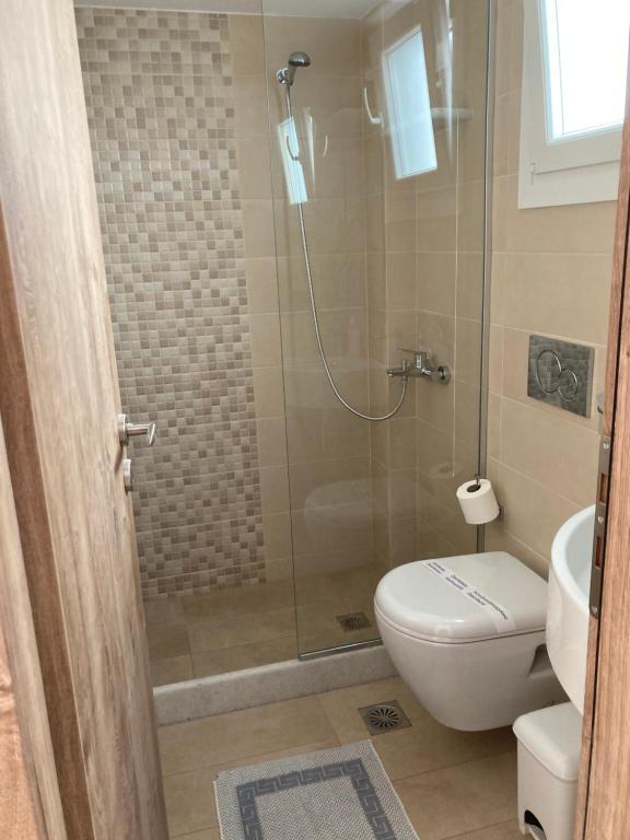 Koupelna v ubytování Hotel Chrisoula