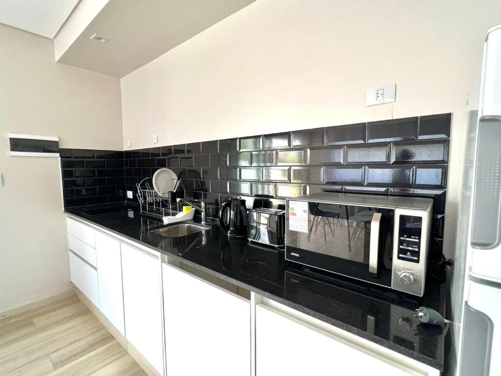 Kuchyň nebo kuchyňský kout v ubytování Tres Vientos - Lofts de Montaña Raco