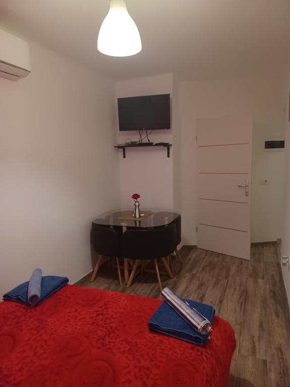 Posteľ alebo postele v izbe v ubytovaní Apartman Hajdo Rijeka Centar