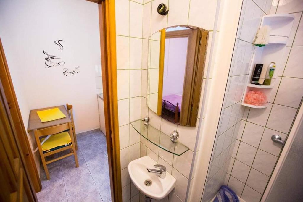 Koupelna v ubytování Apartmani M&S