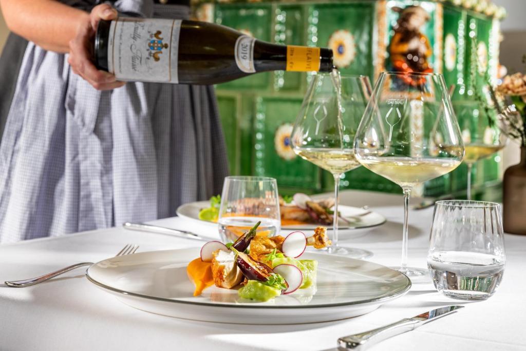 Nápoje v ubytování Boutique Hotel Aichinger