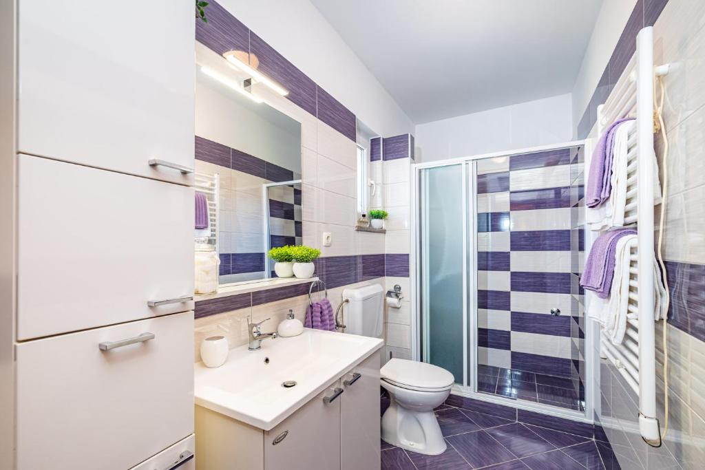 Koupelna v ubytování Apartment Nekić Posedarje