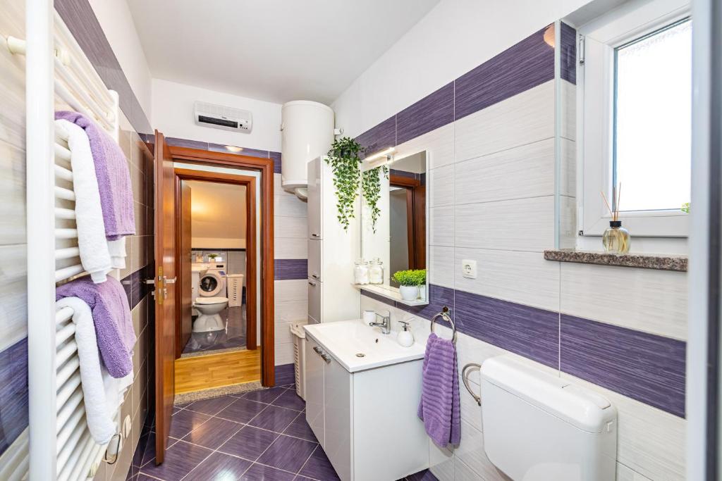 Koupelna v ubytování Apartment Nekić Posedarje