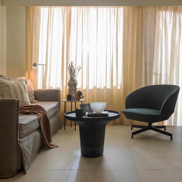 Posezení v ubytování Agrinio ART Suites