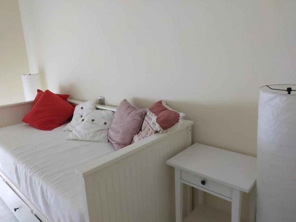 Posteľ alebo postele v izbe v ubytovaní Magnífico apartamento en El Pto de Sta María, aire acc, piscina, zona niños y padel