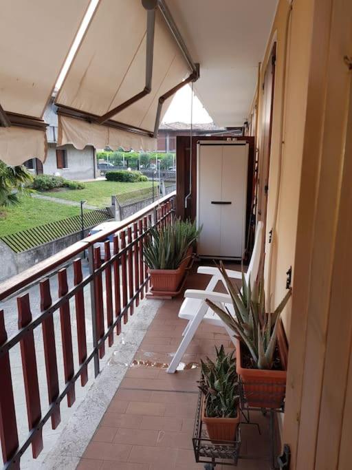 Balkón alebo terasa v ubytovaní Casa Clusane d'Iseo 2 passi dal lago