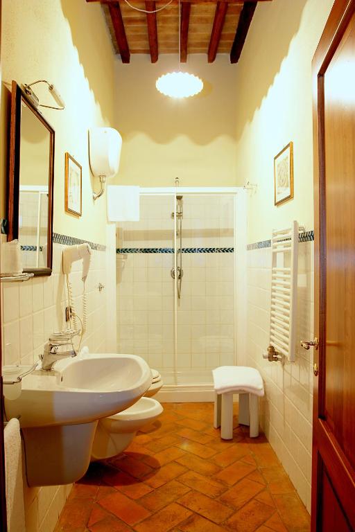 Koupelna v ubytování La Locanda di Quercecchio