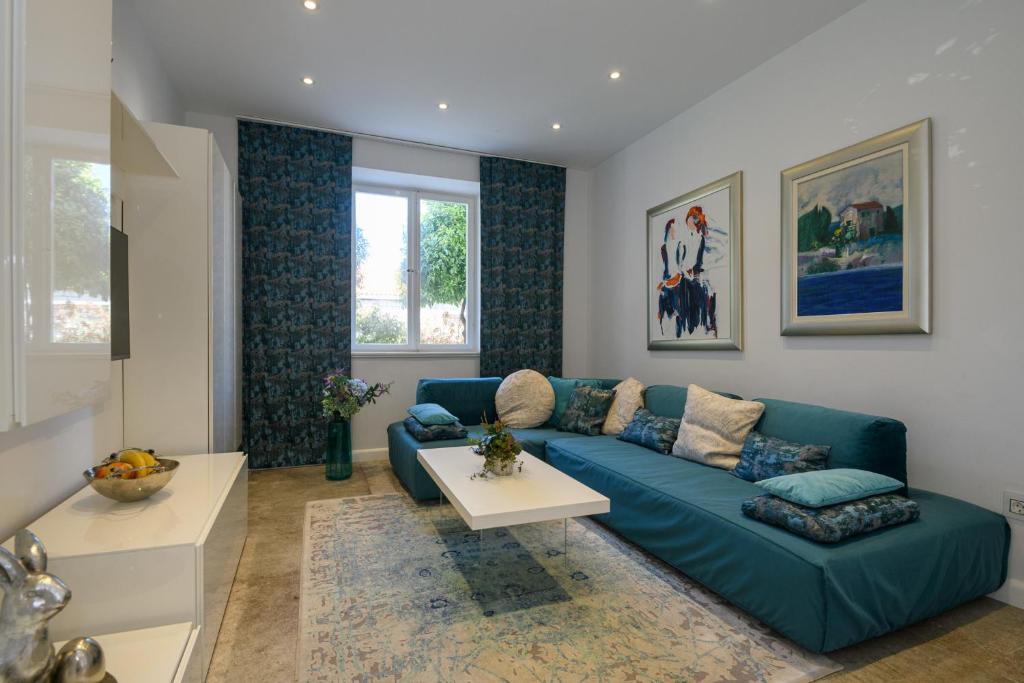 Posezení v ubytování FRAMAR apartment