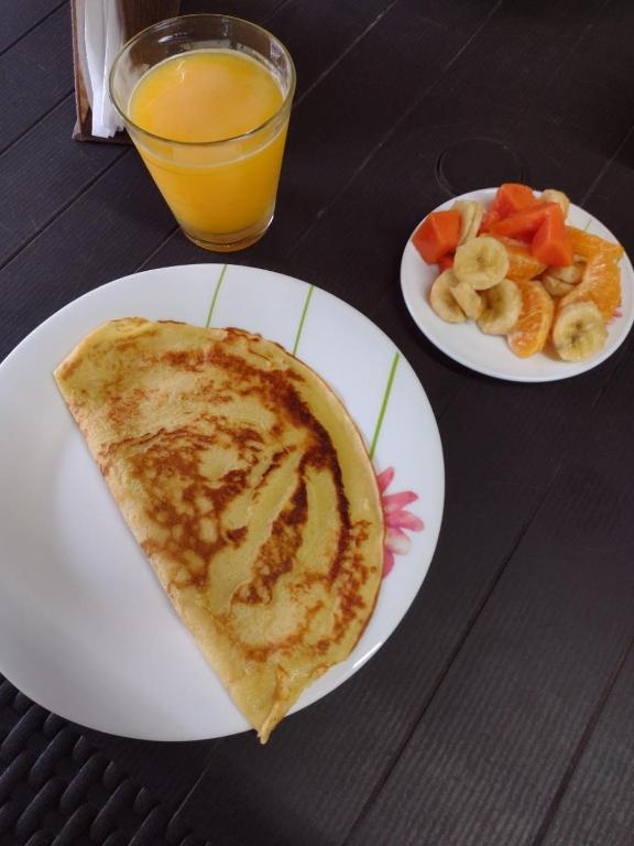 Comida en la casa de huéspedes o alrededores