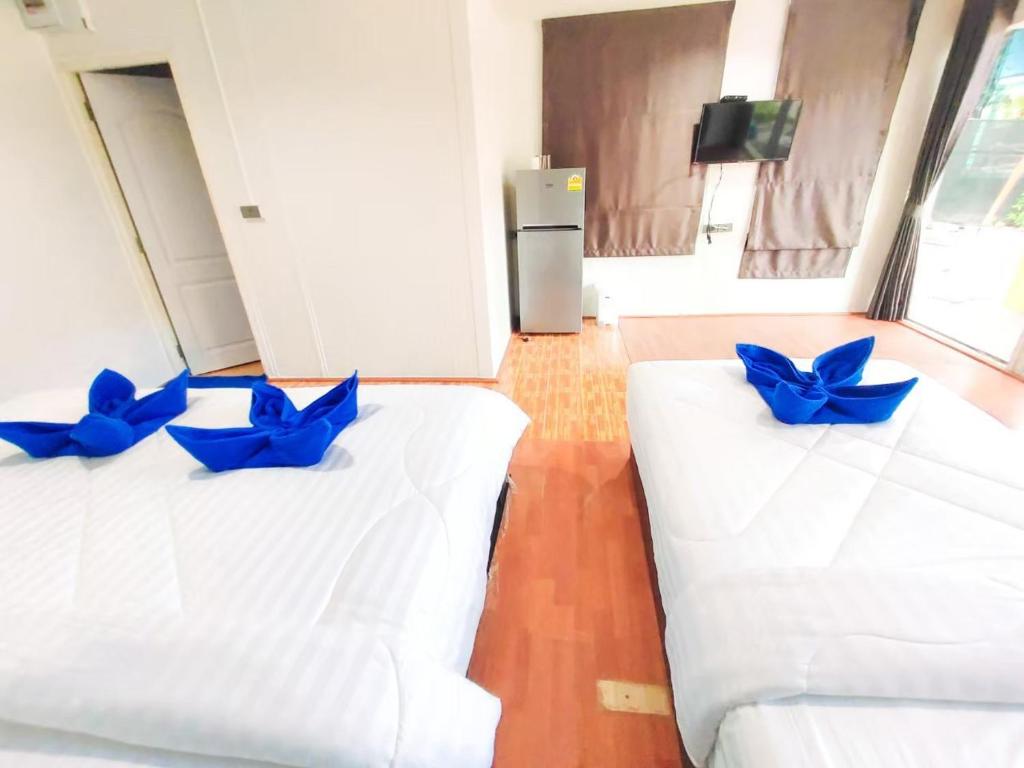 Postel nebo postele na pokoji v ubytování Samet Lucky Resort