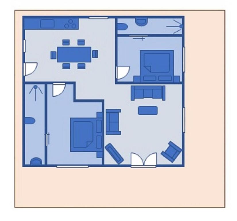 Půdorys ubytování Aki Villa