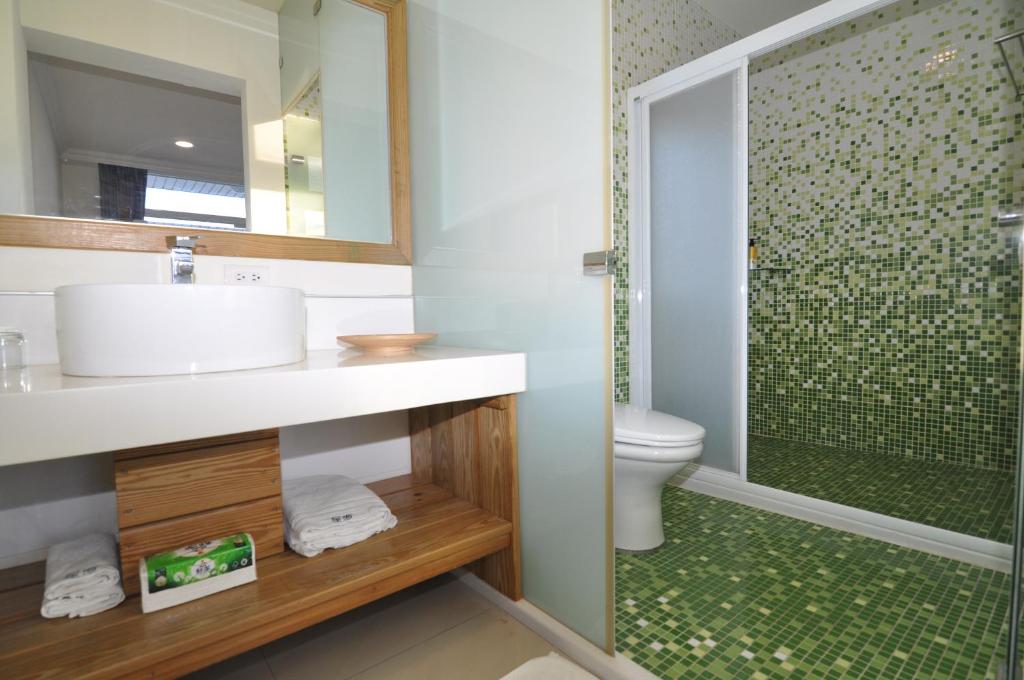Koupelna v ubytování Xinghai Seaview Guesthouse
