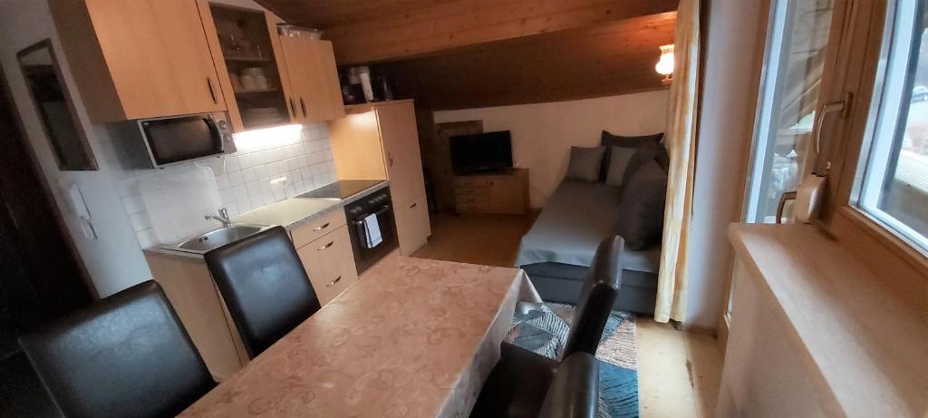Kuchyň nebo kuchyňský kout v ubytování Apartement Haus Johanna