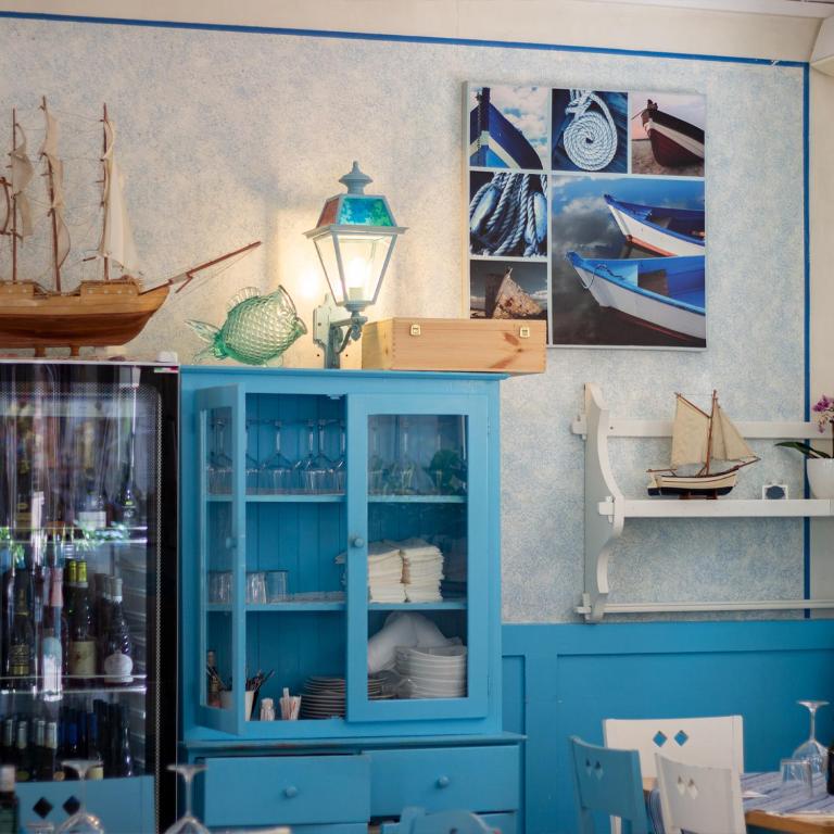 Kuchyň nebo kuchyňský kout v ubytování Hotel Paolina