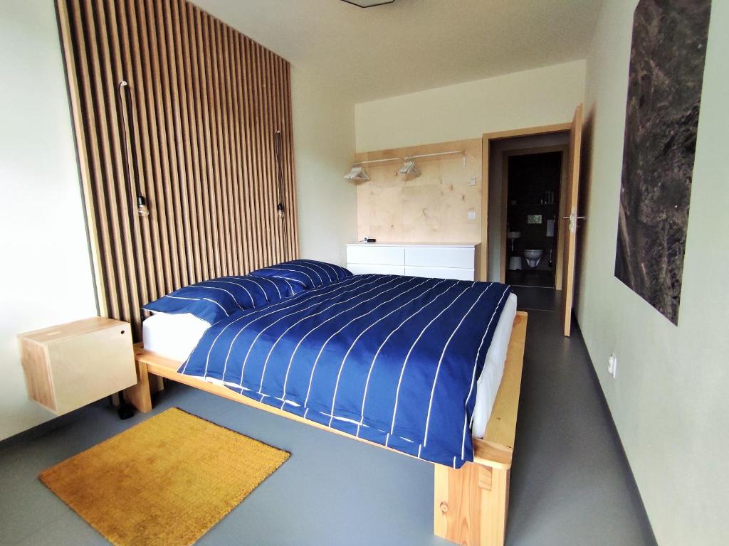 Postel nebo postele na pokoji v ubytování Apartmán SVAN B2