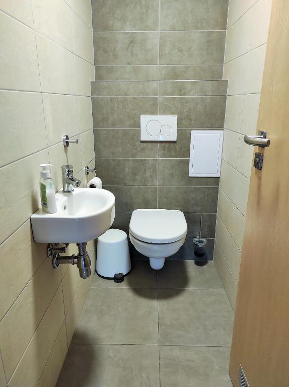 Koupelna v ubytování Apartmán SVAN B2