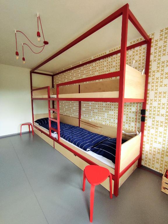 Postel nebo postele na pokoji v ubytování Apartmán SVAN B2