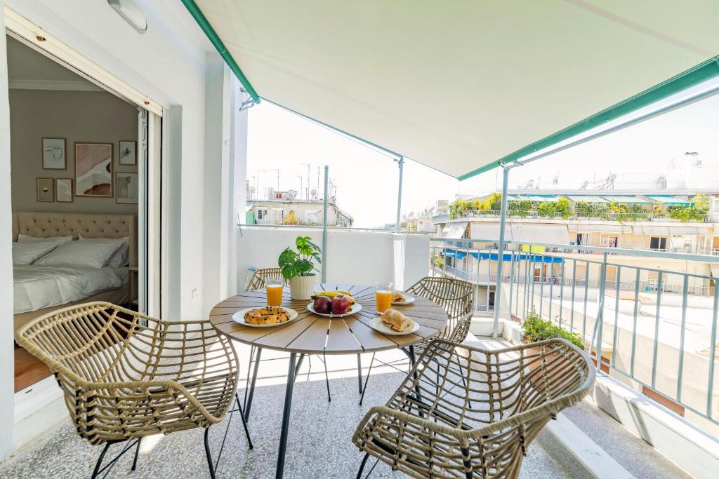 Balkón alebo terasa v ubytovaní HoneyBee Apartment